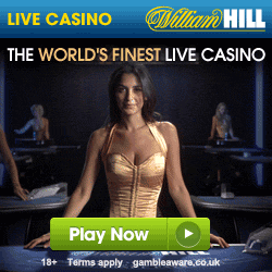 William Hill Live Dealer Casino £25 Cash Bonus