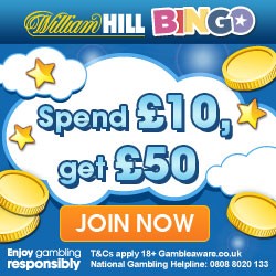 William Hill Bingo Bonus & Free Bet