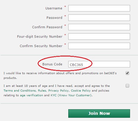bet365 Bonus Code